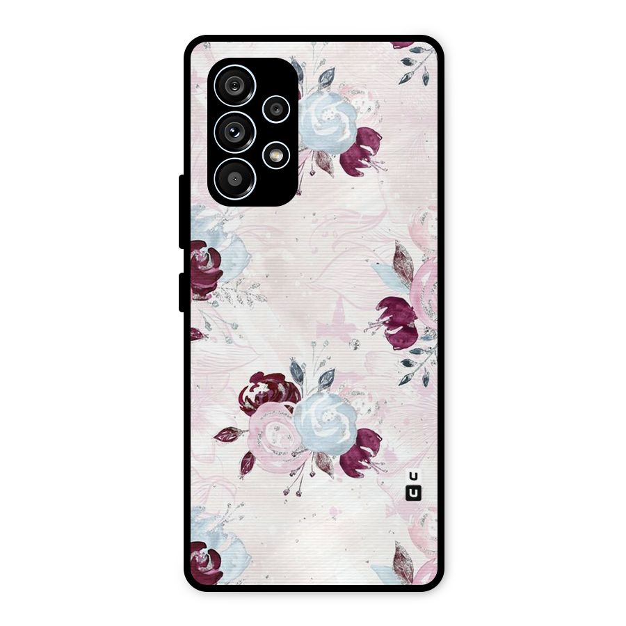 Artsy Florasy Metal Back Case for Galaxy A53 5G