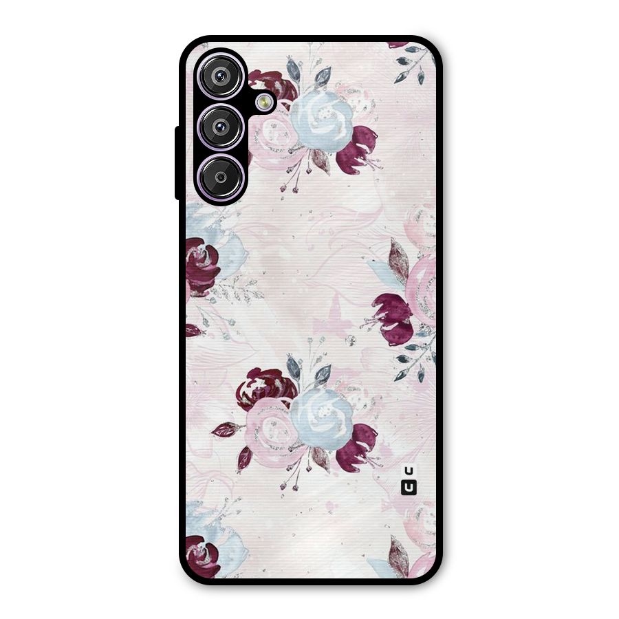 Artsy Florasy Metal Back Case for Galaxy F15