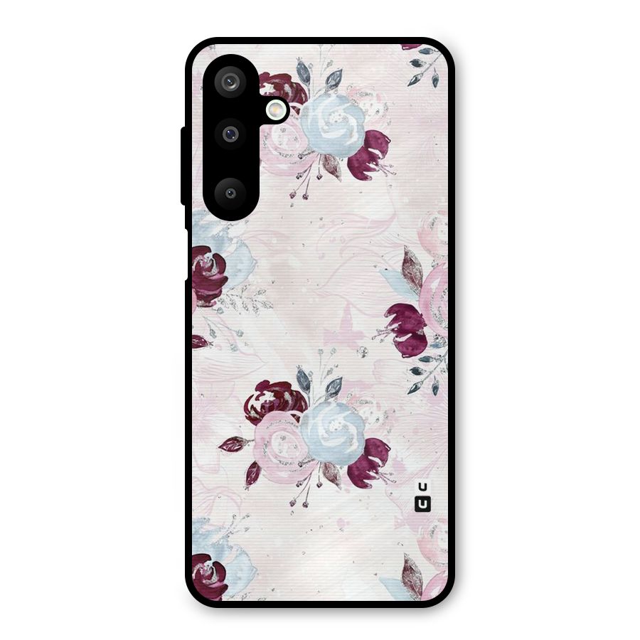 Artsy Florasy Metal Back Case for Galaxy M16