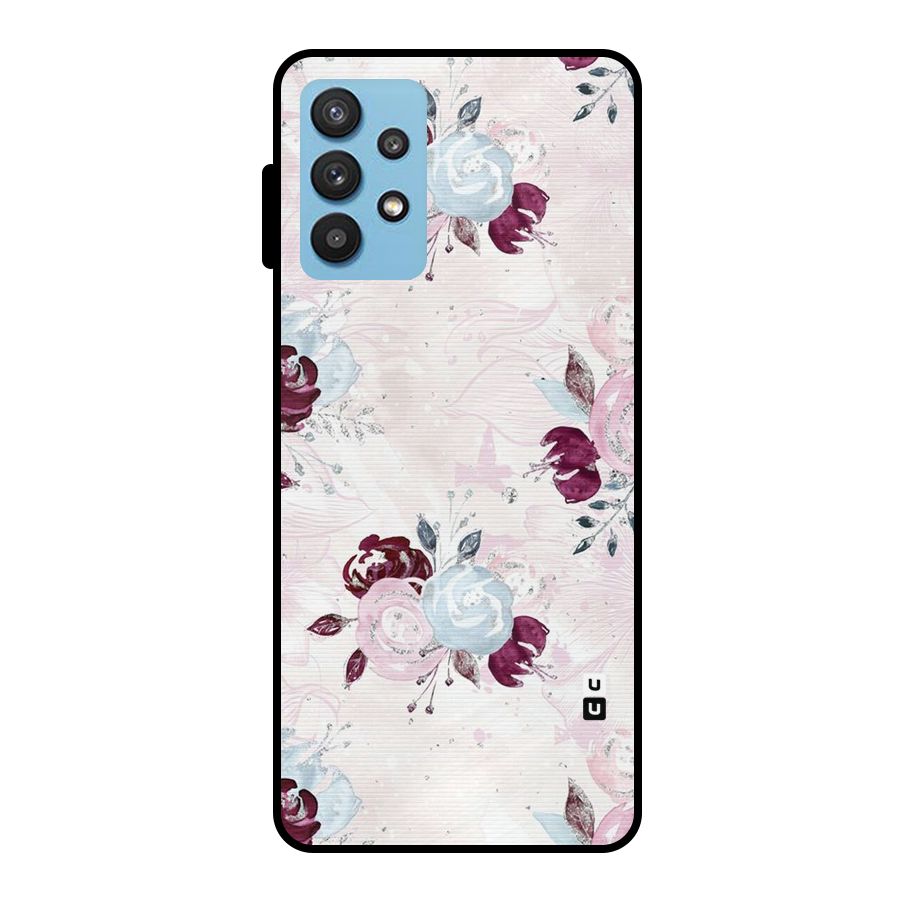 Artsy Florasy Metal Back Case for Galaxy M32 5G