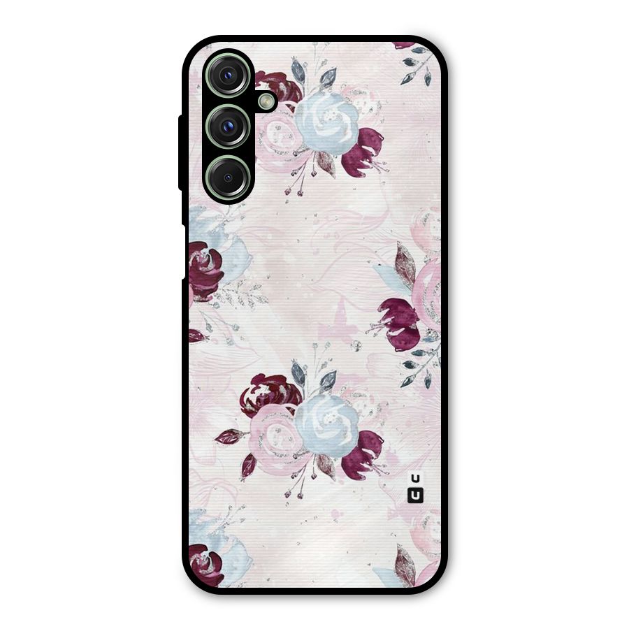 Artsy Florasy Metal Back Case for Galaxy M34