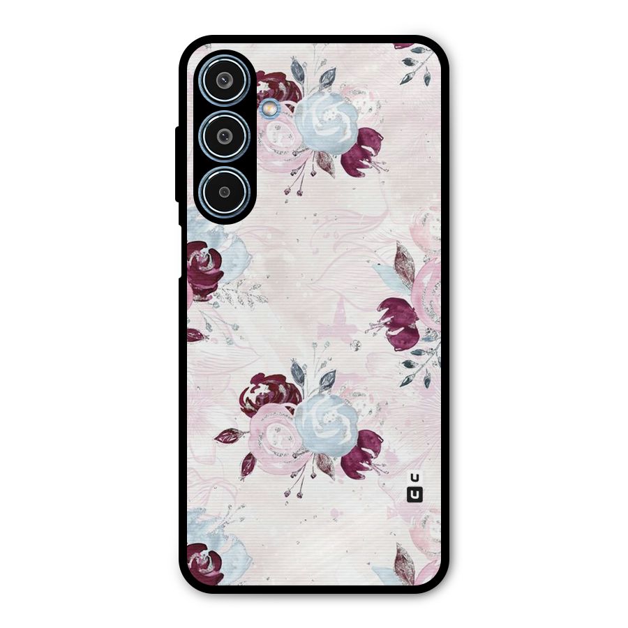 Artsy Florasy Metal Back Case for Galaxy M35