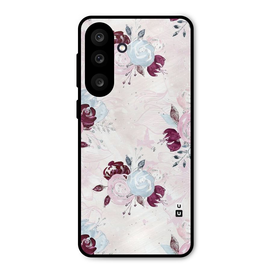 Artsy Florasy Metal Back Case for Galaxy M56