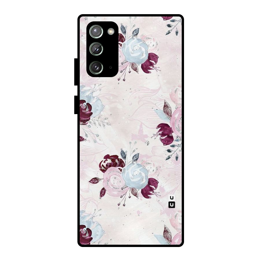 Artsy Florasy Metal Back Case for Galaxy Note 20