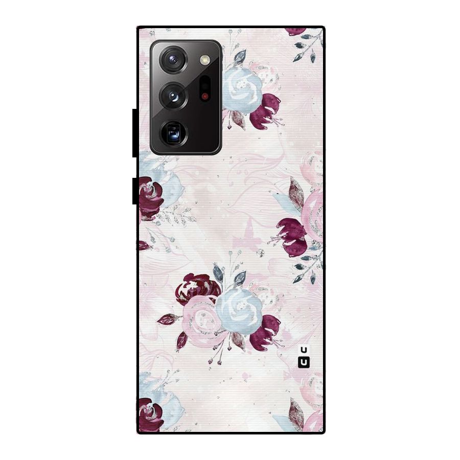 Artsy Florasy Metal Back Case for Galaxy Note 20 Ultra