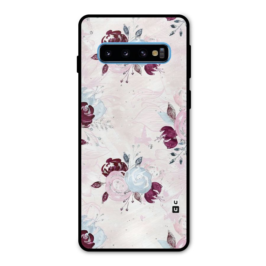 Artsy Florasy Metal Back Case for Galaxy S10