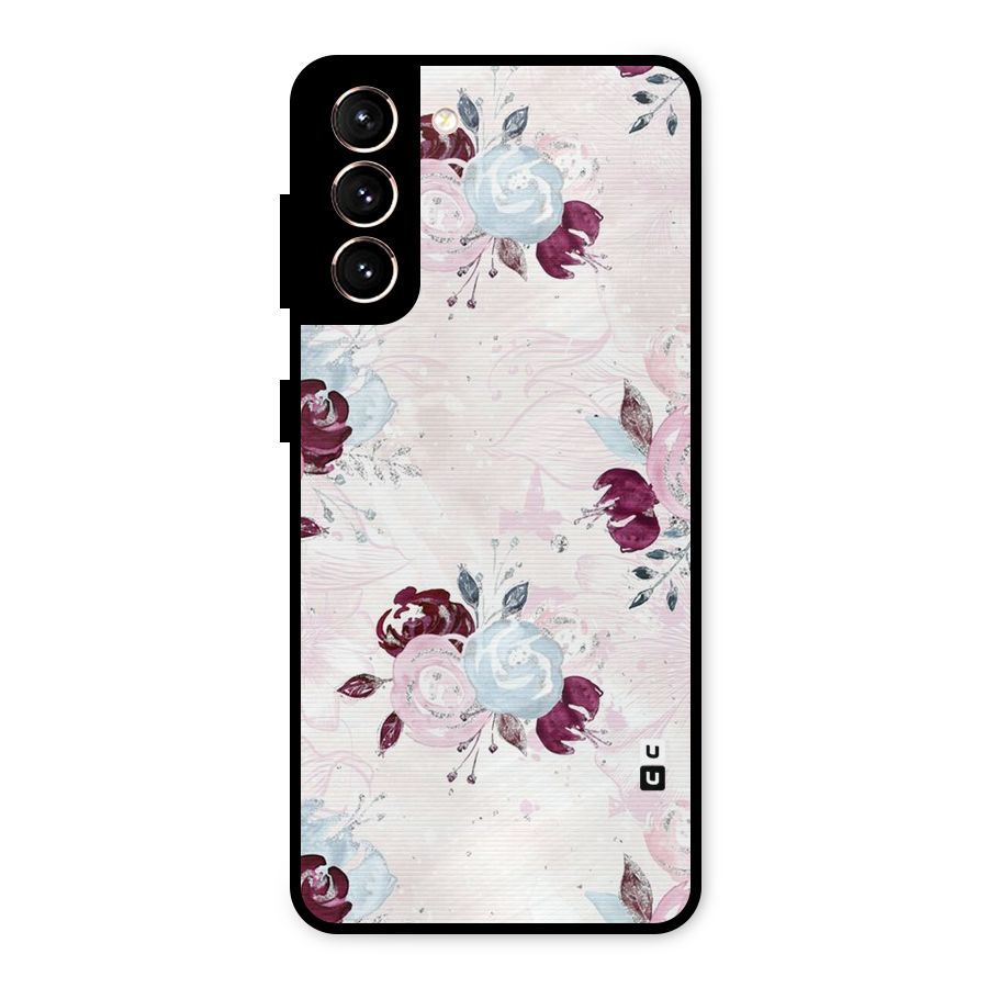 Artsy Florasy Metal Back Case for Galaxy S21 5G