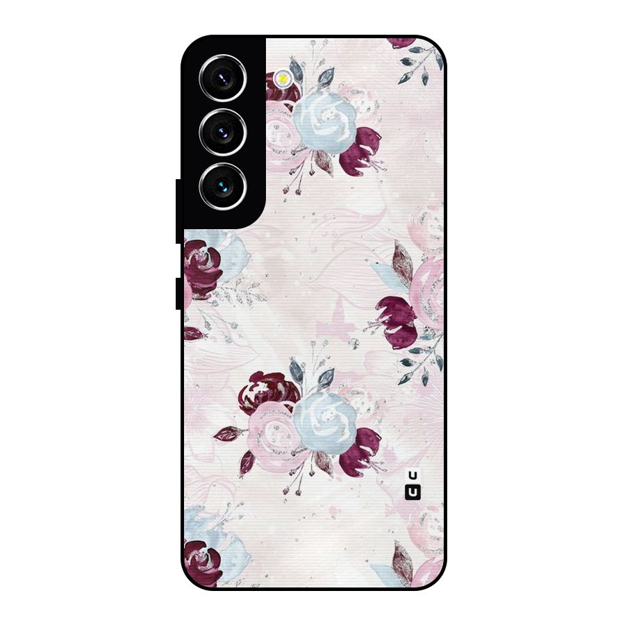 Artsy Florasy Metal Back Case for Galaxy S22 5G