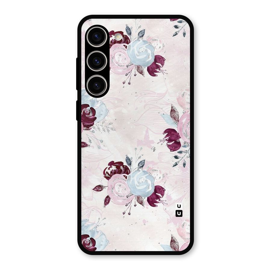 Artsy Florasy Metal Back Case for Galaxy S23 Plus