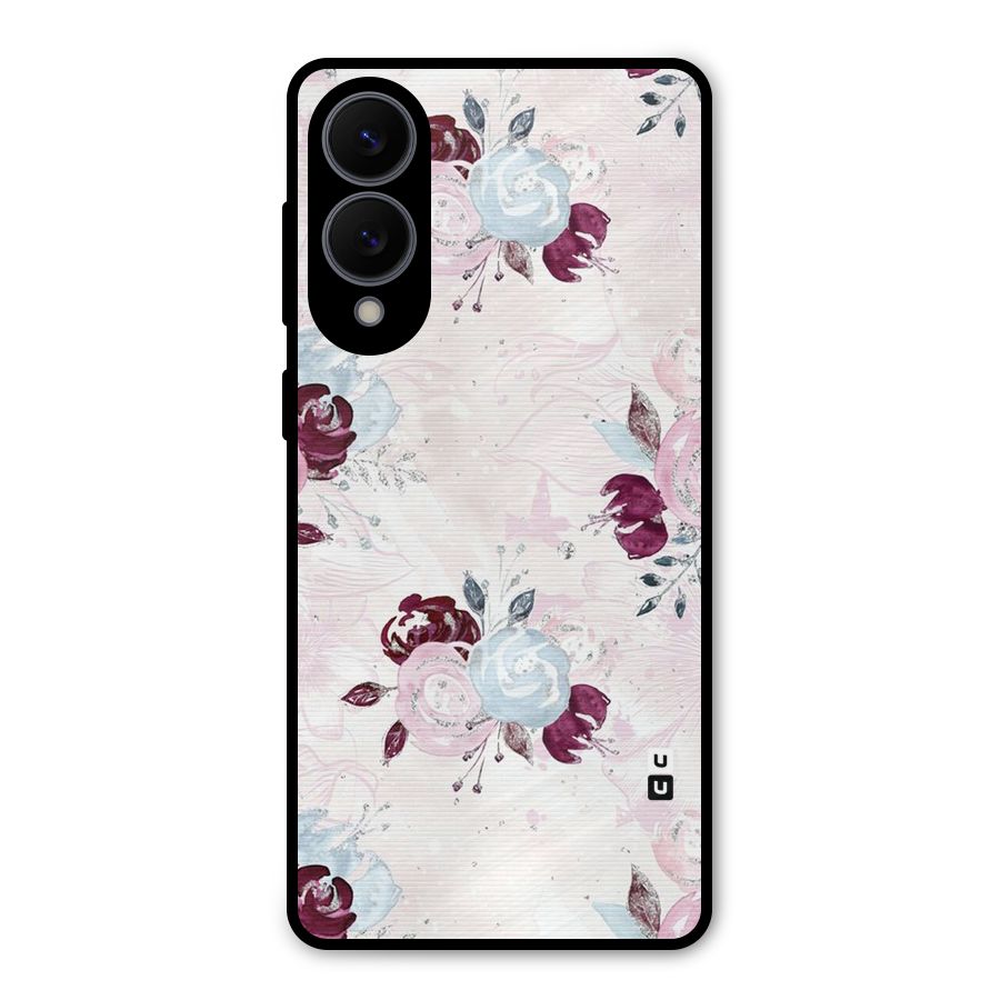 Artsy Florasy Metal Back Case for Galaxy S25 Edge