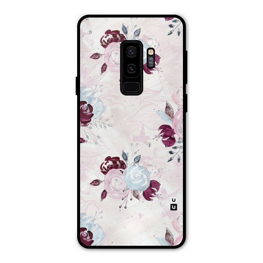 Artsy Florasy Metal Back Case for Galaxy S9 Plus