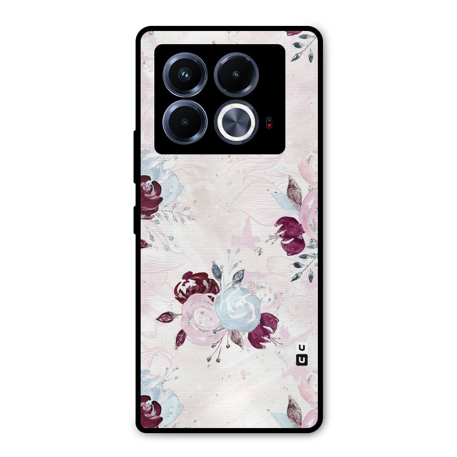 Artsy Florasy Metal Back Case for Infinix Note 40 5G