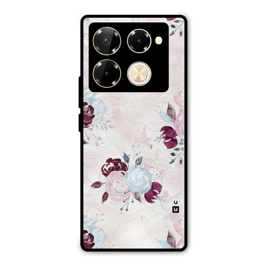 Artsy Florasy Metal Back Case for Infinix Note 40 Pro Plus