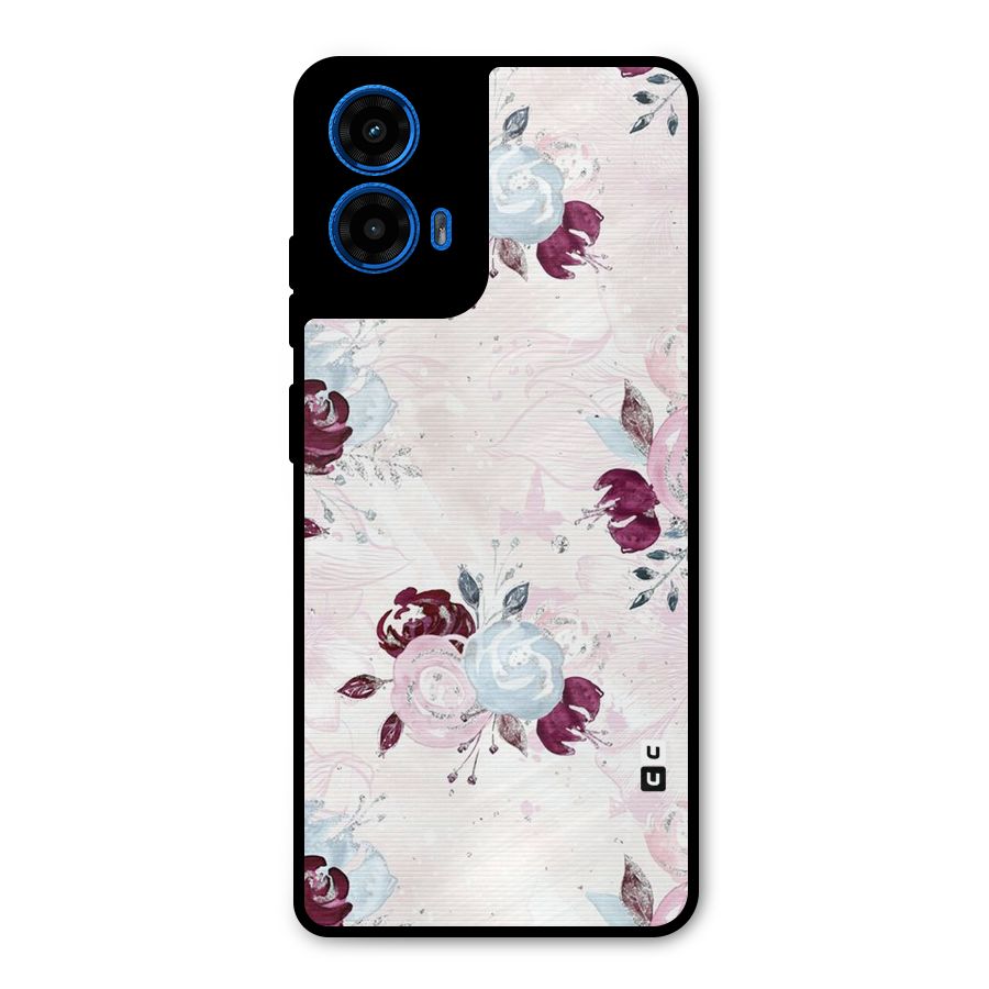 Artsy Florasy Metal Back Case for Moto G45