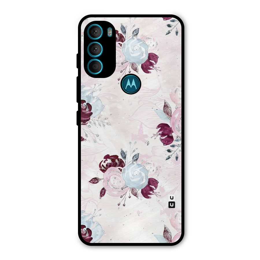 Artsy Florasy Metal Back Case for Moto G71 5G
