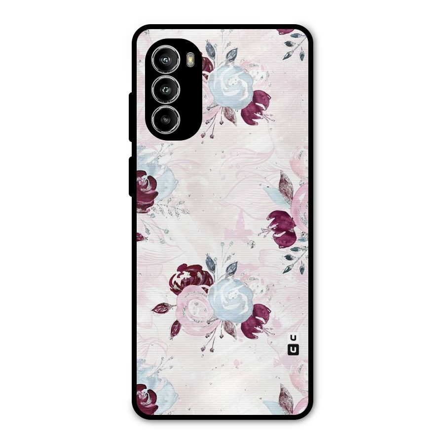 Artsy Florasy Metal Back Case for Moto G82