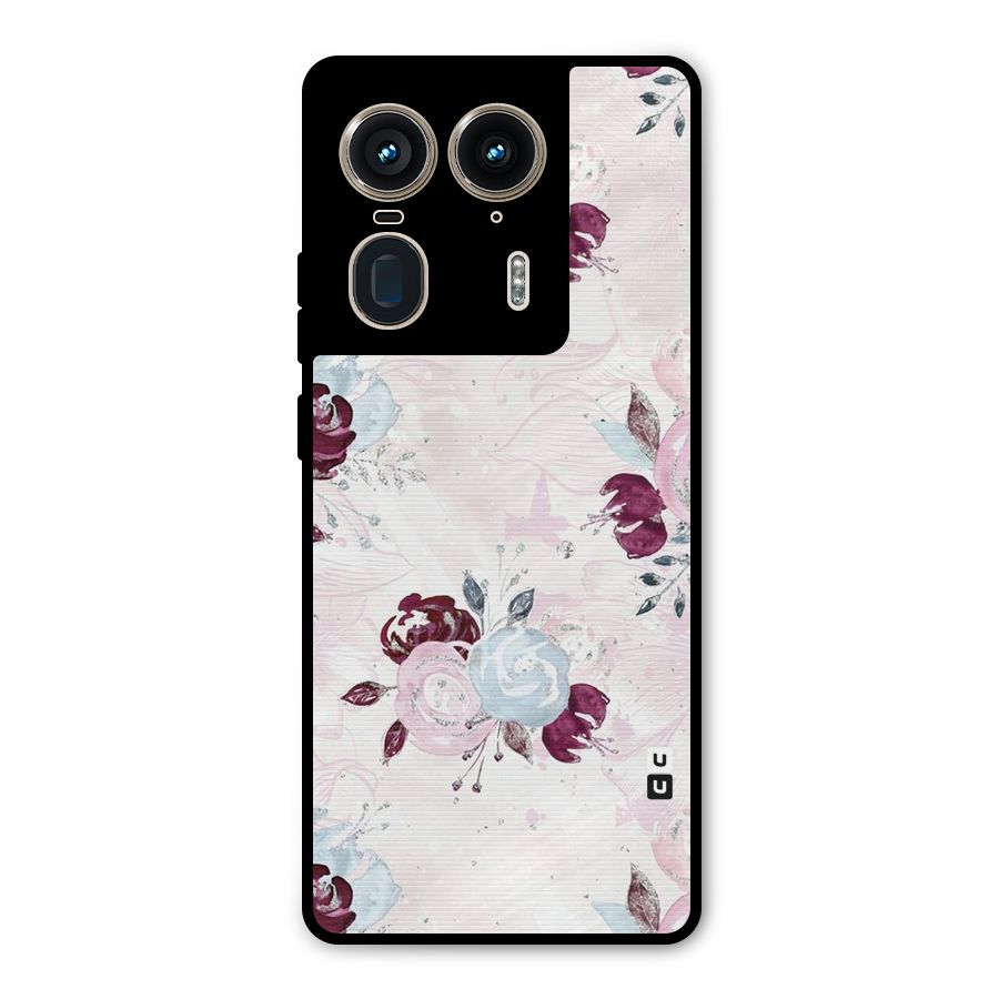 Artsy Florasy Metal Back Case for Motorola Edge 50 Ultra