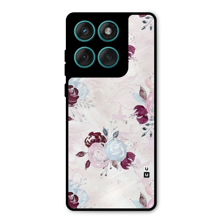 Artsy Florasy Metal Back Case for Motorola Edge 60