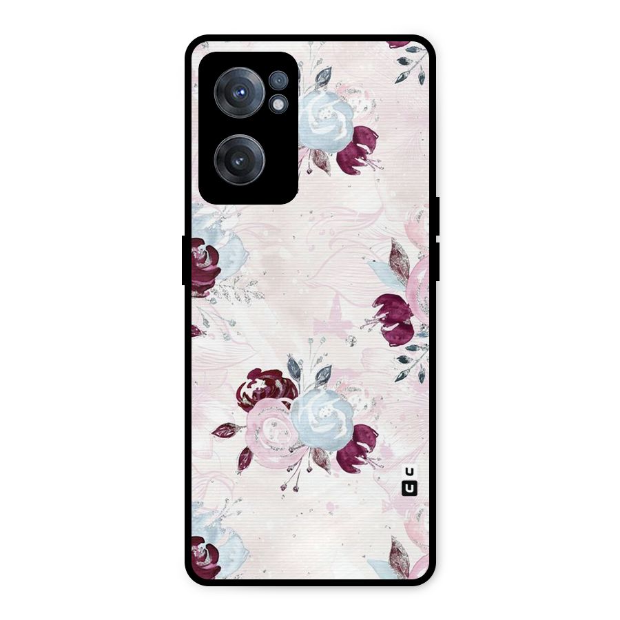 Artsy Florasy Metal Back Case for OnePlus Nord CE 2 5G