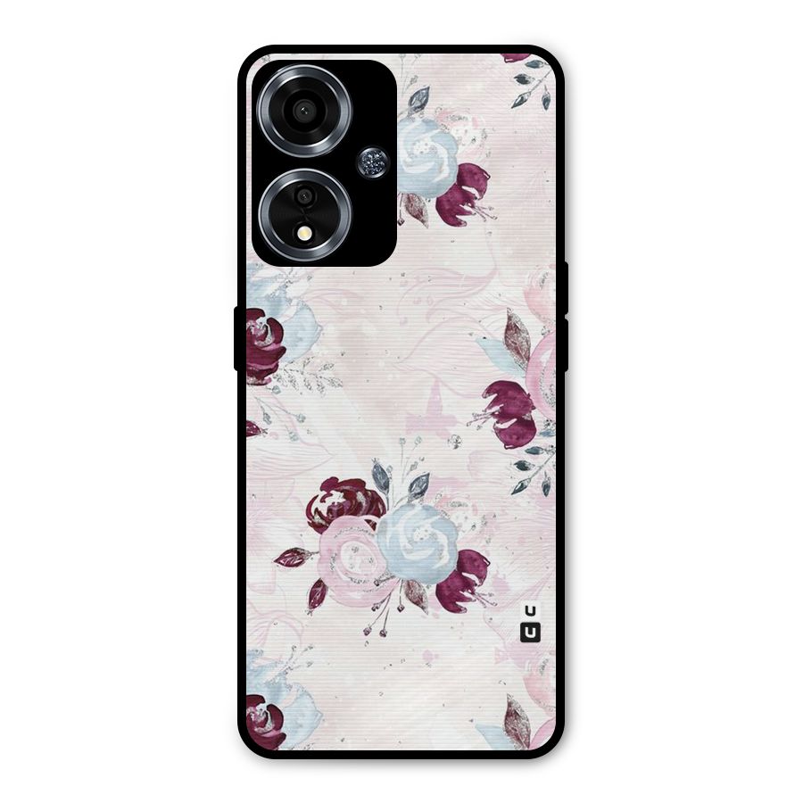 Artsy Florasy Metal Back Case for Oppo A59