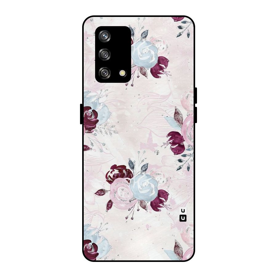 Artsy Florasy Metal Back Case for Oppo F19