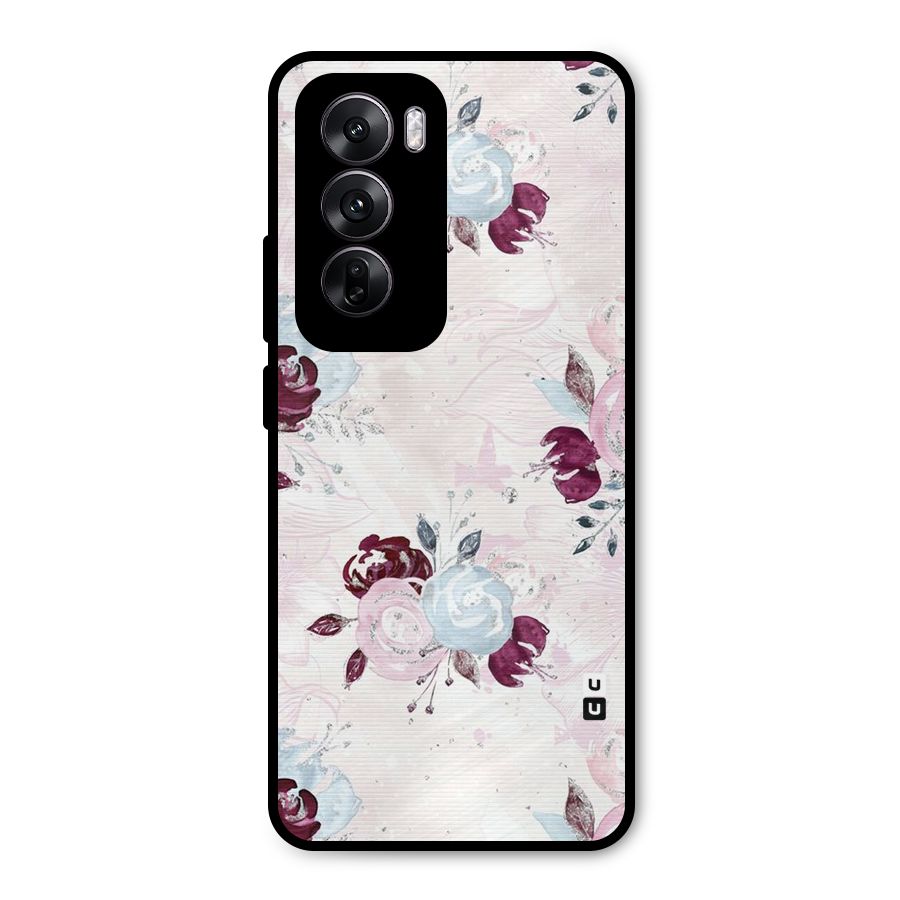 Artsy Florasy Metal Back Case for Oppo Reno12