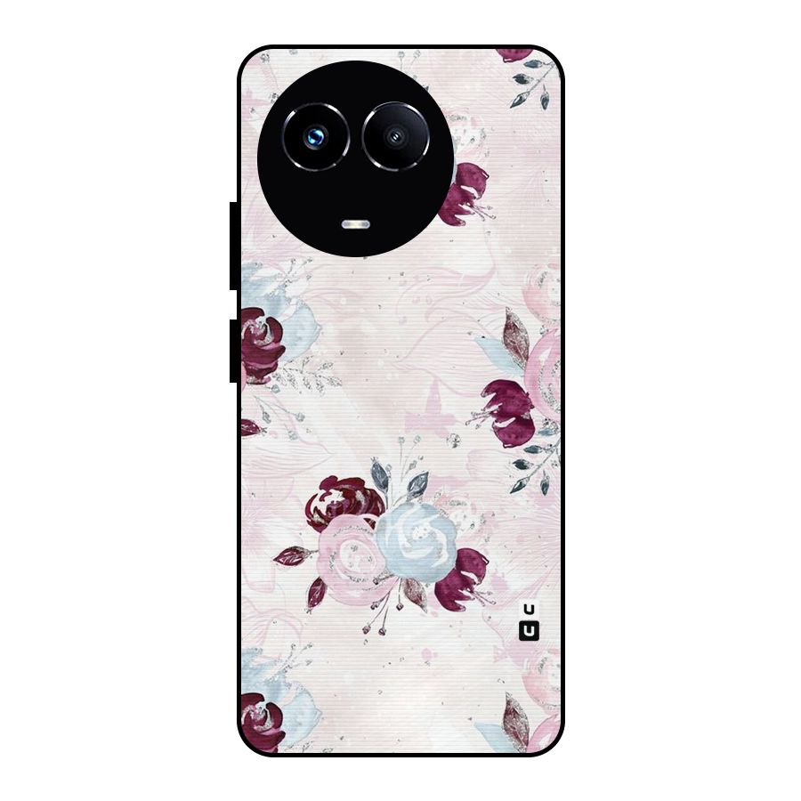 Artsy Florasy Metal Back Case for Realme 11 5G