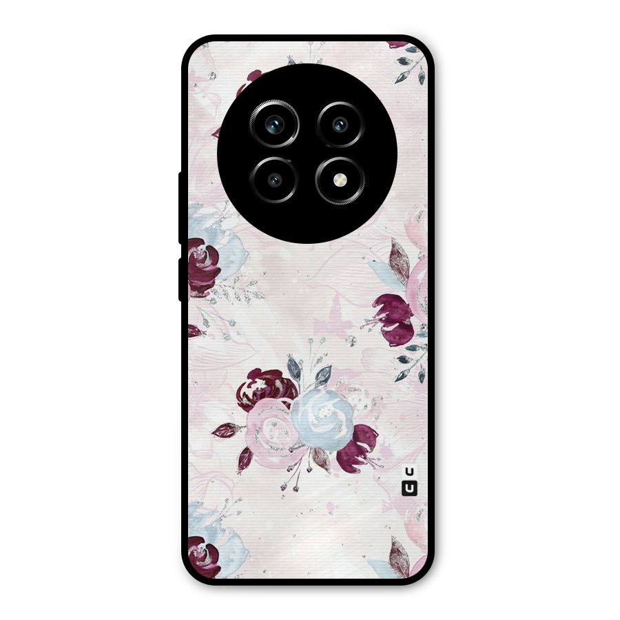 Artsy Florasy Metal Back Case for Realme 13 Pro