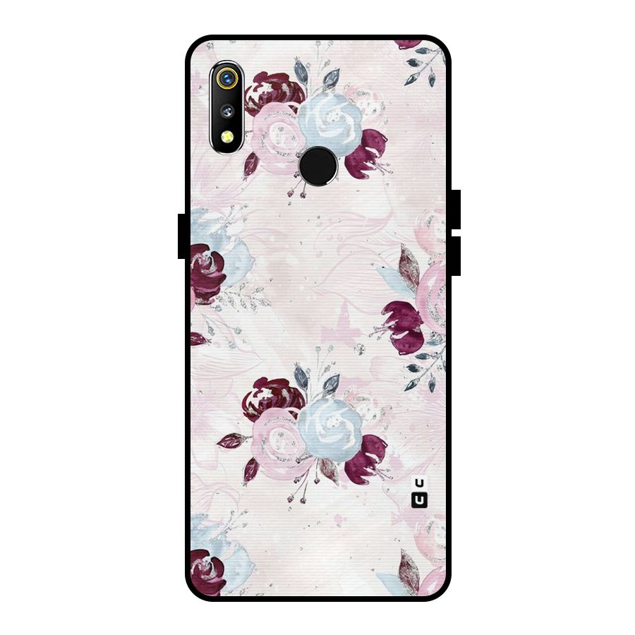 Artsy Florasy Metal Back Case for Realme 3