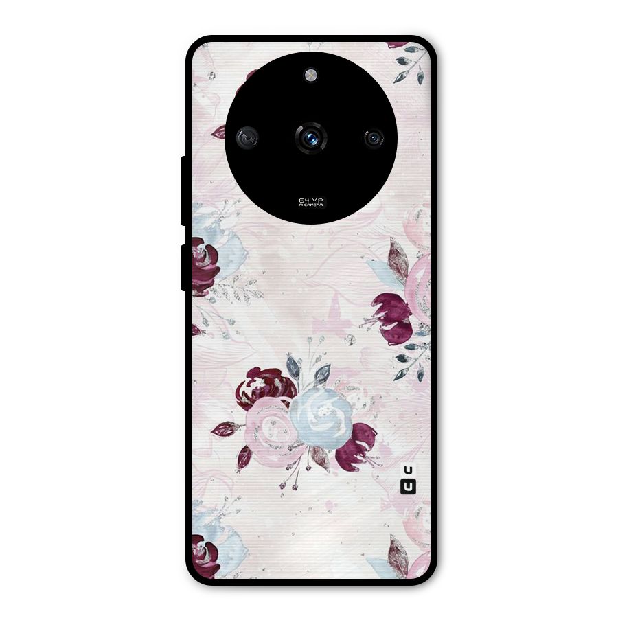 Artsy Florasy Metal Back Case for Realme Narzo 60 5G