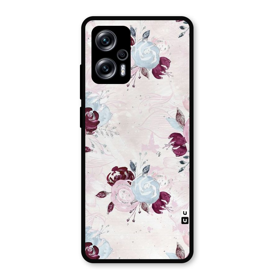 Artsy Florasy Metal Back Case for Redmi K50i
