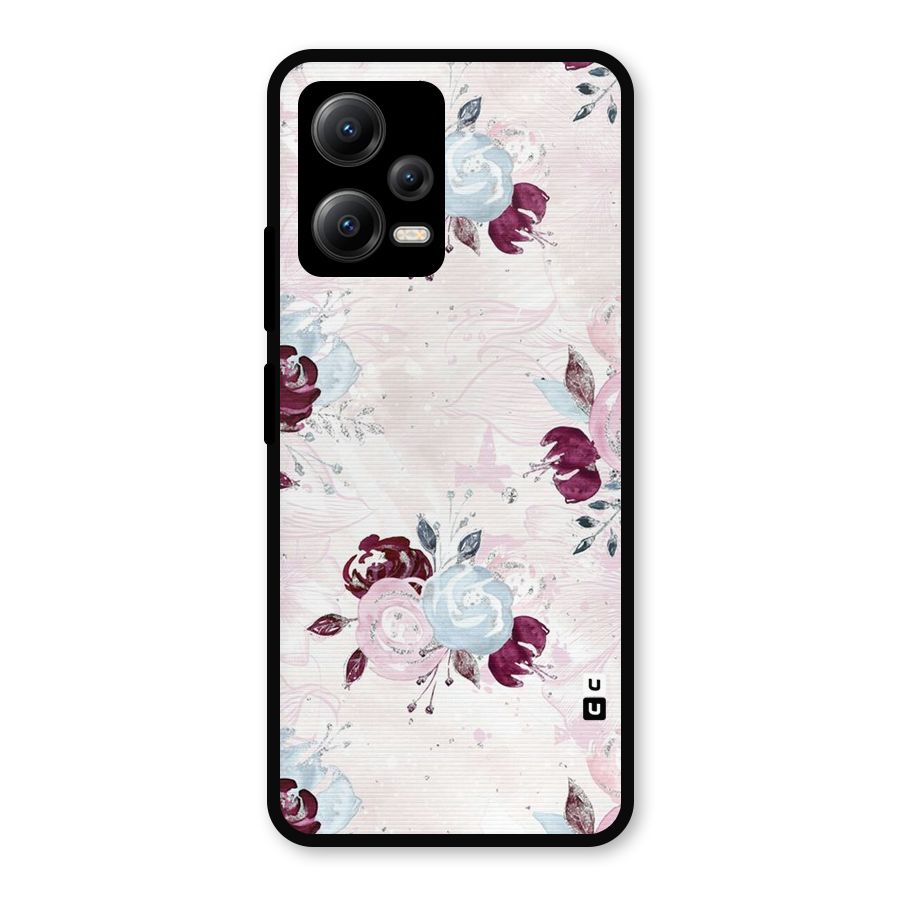 Artsy Florasy Metal Back Case for Redmi Note 12 5G