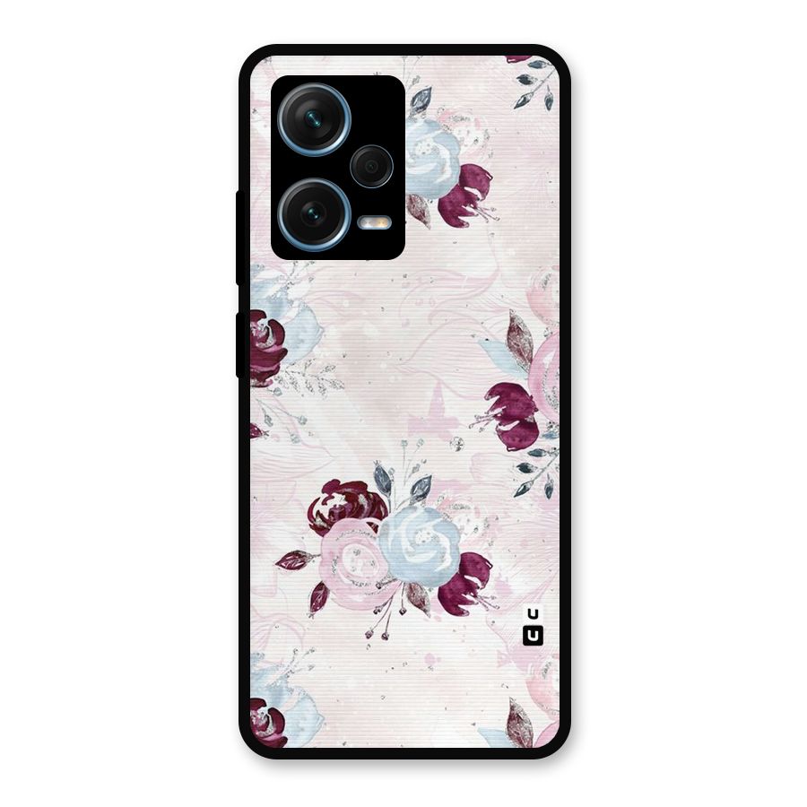 Artsy Florasy Metal Back Case for Redmi Note 12 Pro Plus 5G