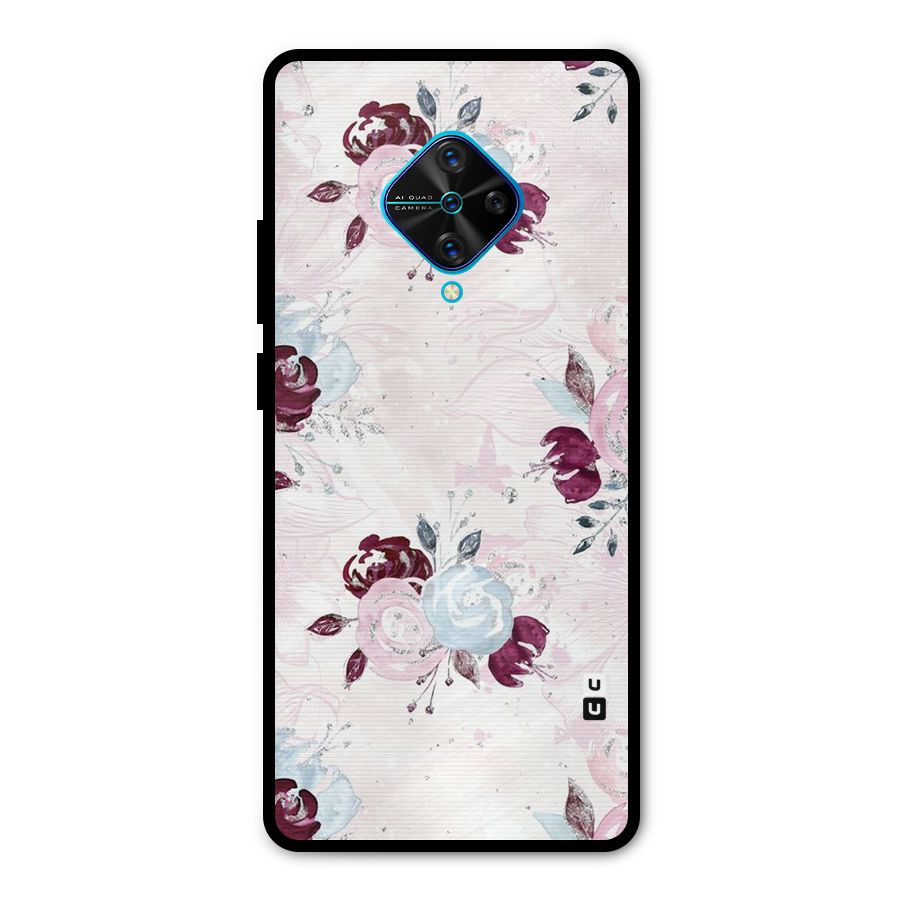 Artsy Florasy Metal Back Case for Vivo S1 Pro