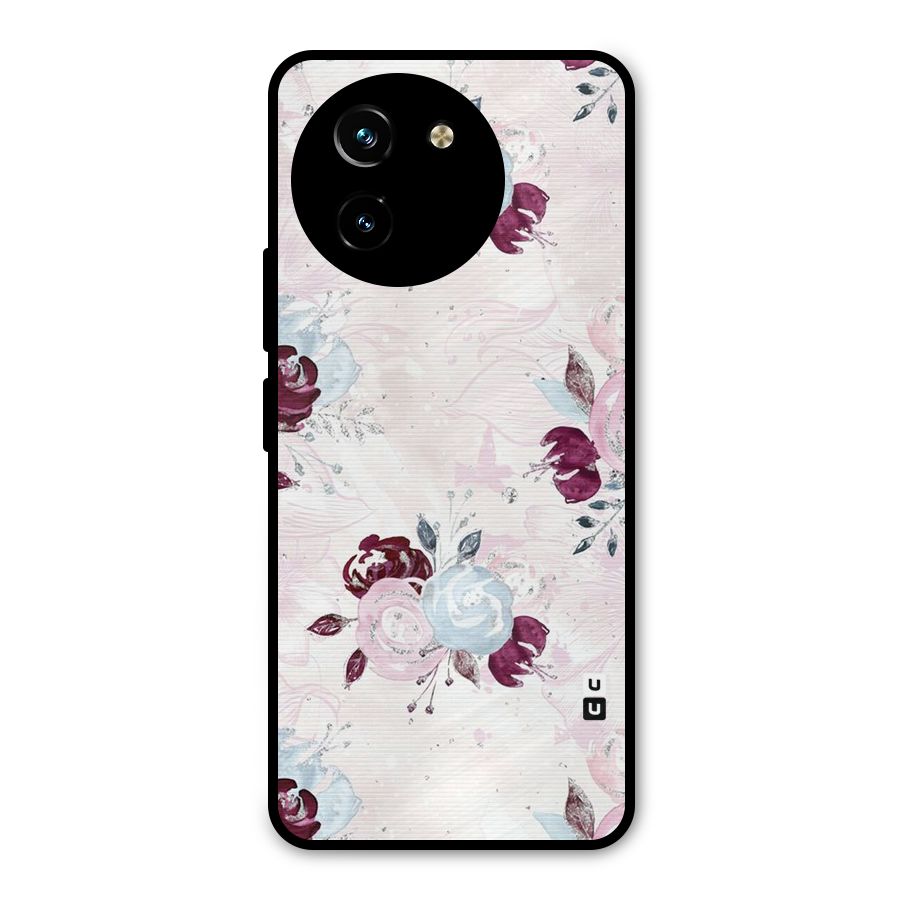 Artsy Florasy Metal Back Case for Vivo T3x