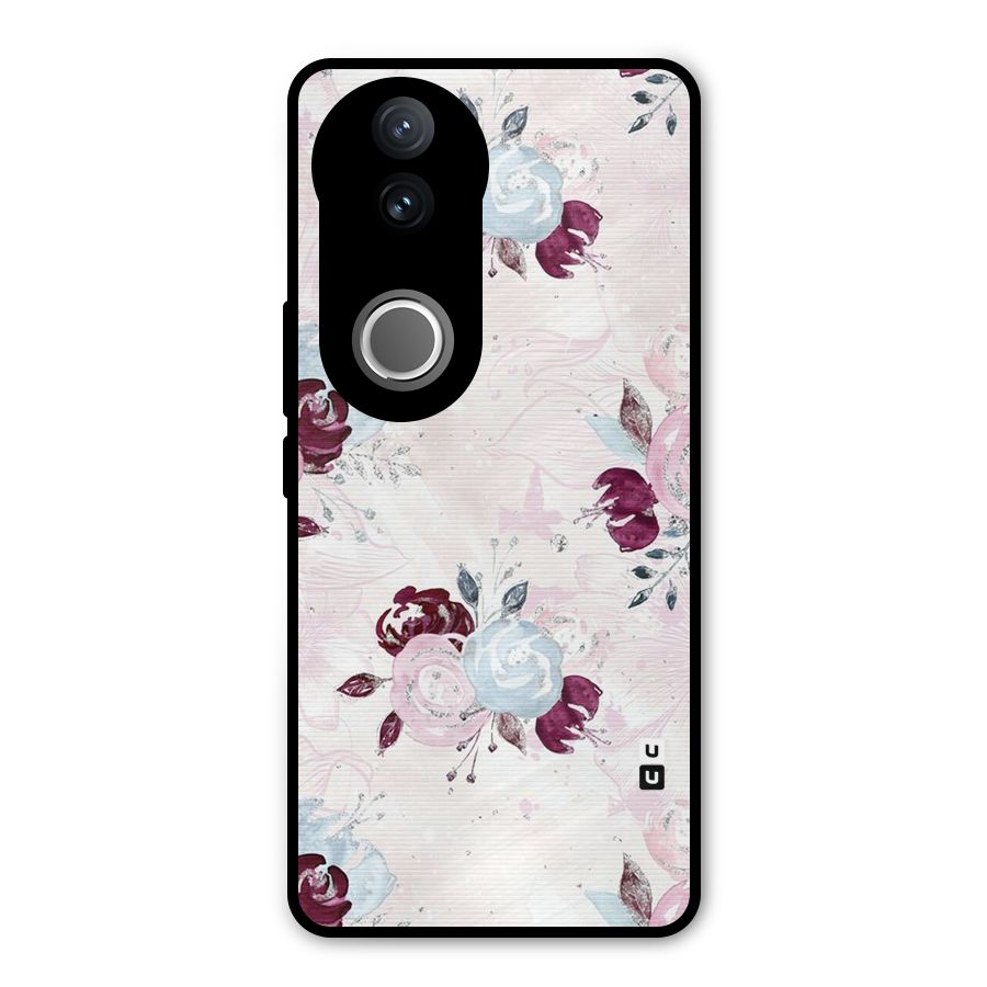 Artsy Florasy Metal Back Case for Vivo V50e