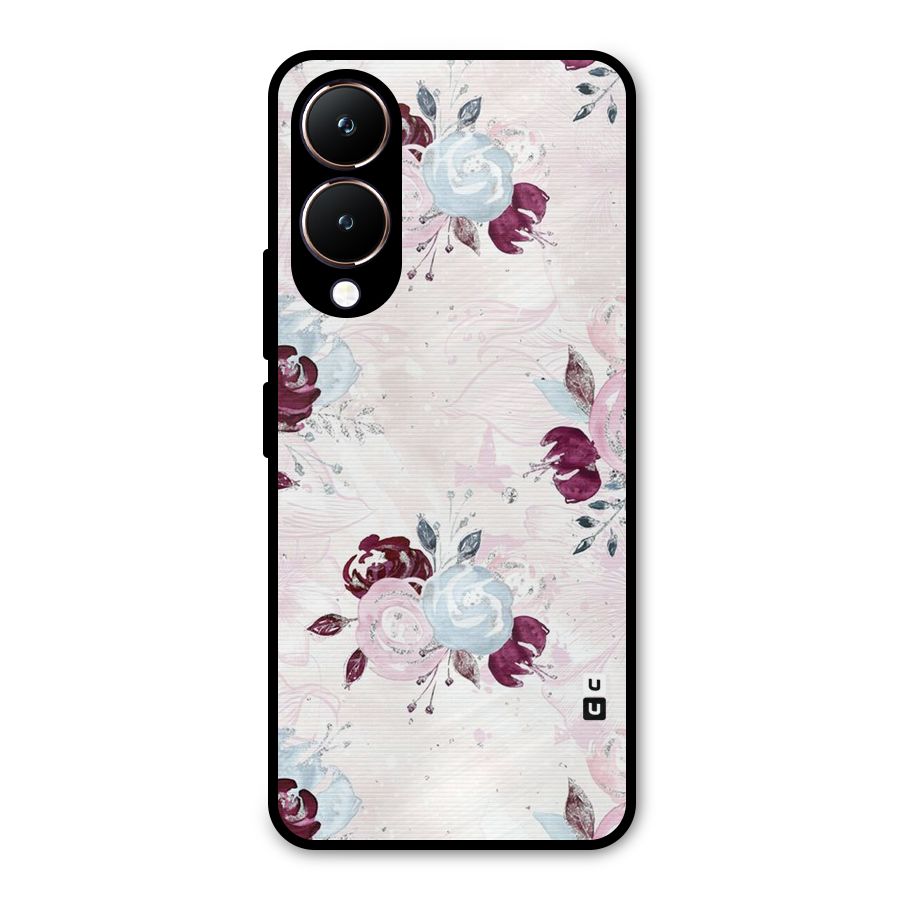 Artsy Florasy Metal Back Case for Vivo Y28