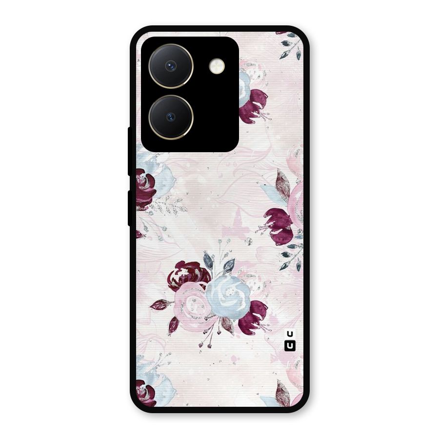 Artsy Florasy Metal Back Case for Vivo Y36