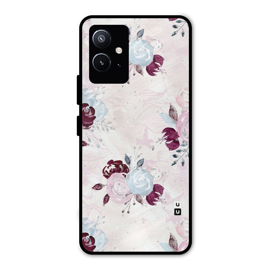 Artsy Florasy Metal Back Case for Vivo Y75 5G