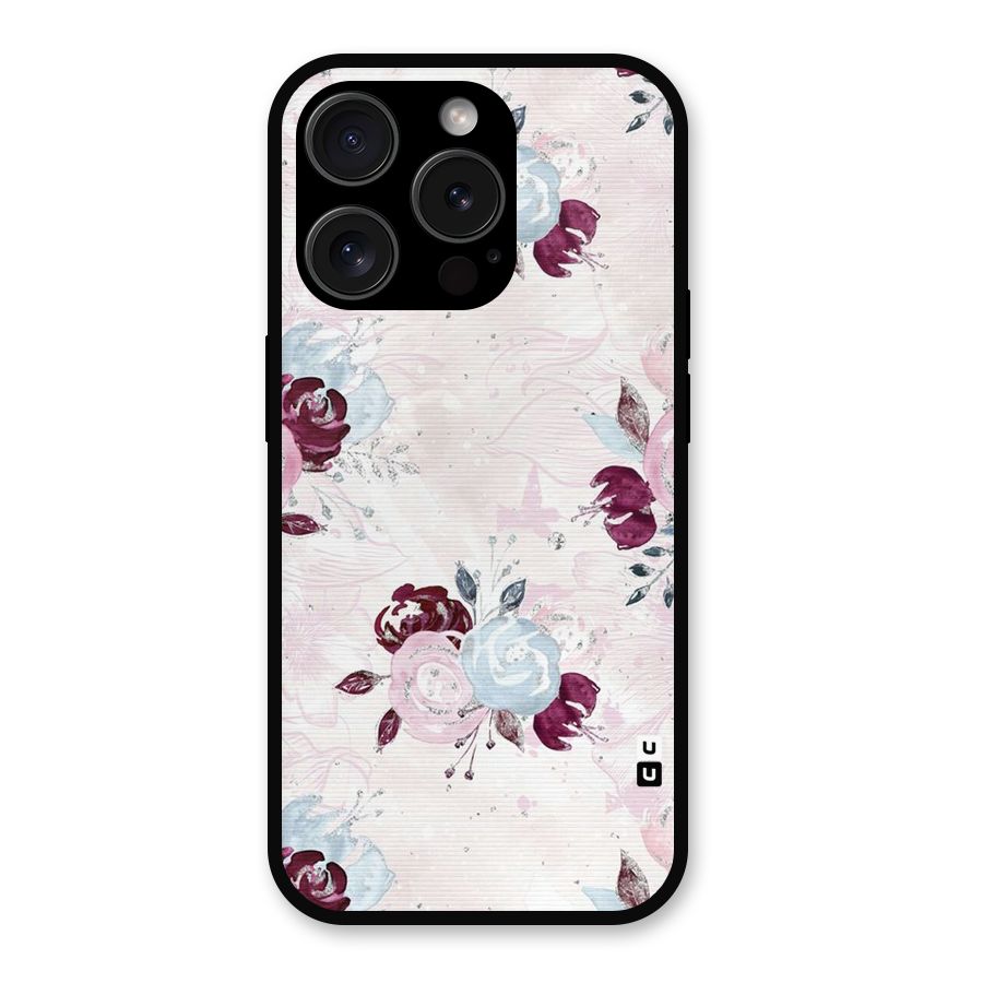 Artsy Florasy Metal Back Case for iPhone 15 Pro