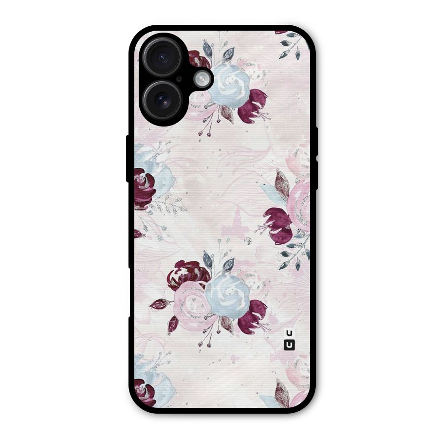 Artsy Florasy Metal Back Case for iPhone 16 Plus