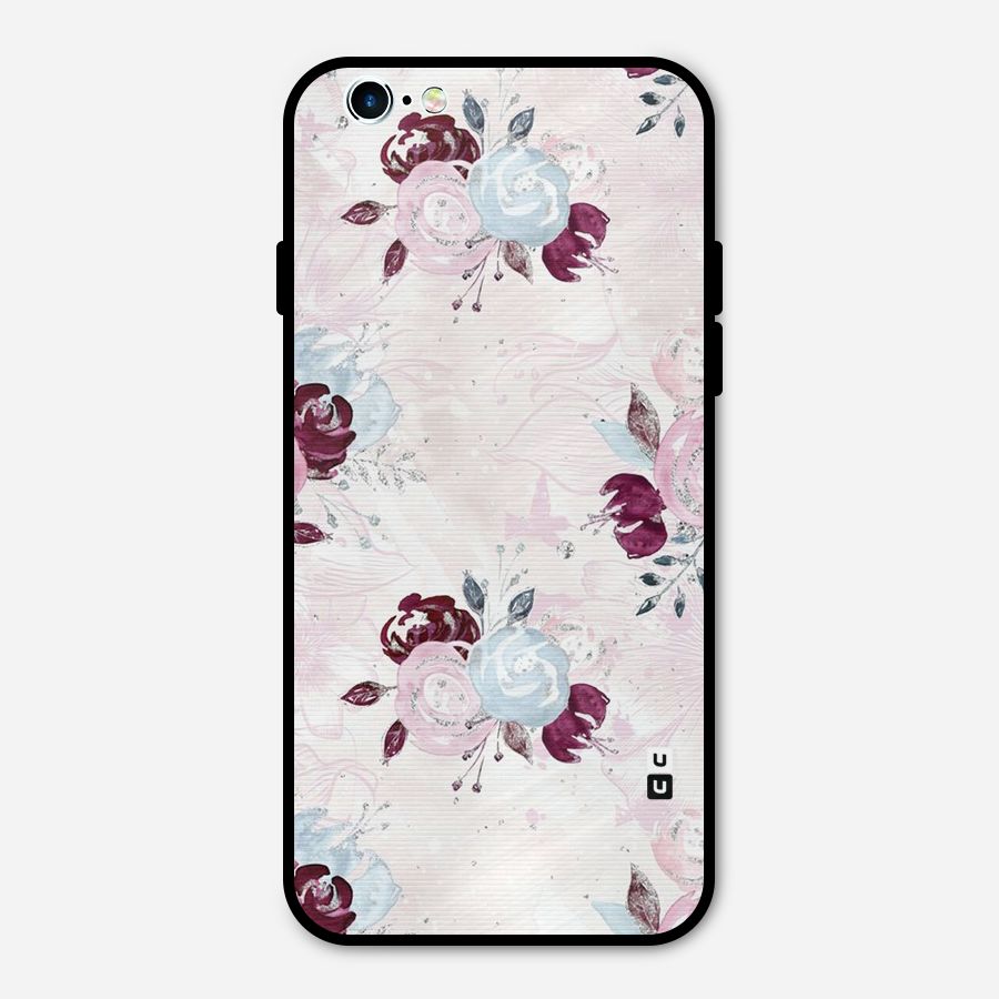 Artsy Florasy Metal Back Case for iPhone 6 6s