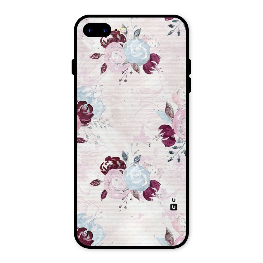Artsy Florasy Metal Back Case for iPhone 8 Plus