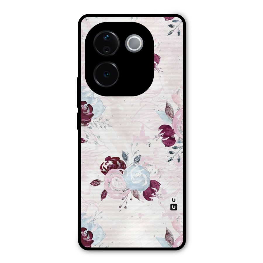 Artsy Florasy Metal Back Case for iQOO Z9s Pro