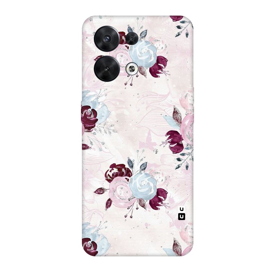 Artsy Florasy Original Polycarbonate Back Case for Oppo Reno8 5G