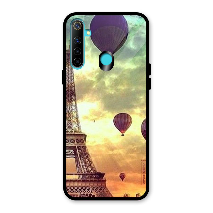 Artsy Hot Balloon And Tower Glass Back Case for Realme Narzo 10