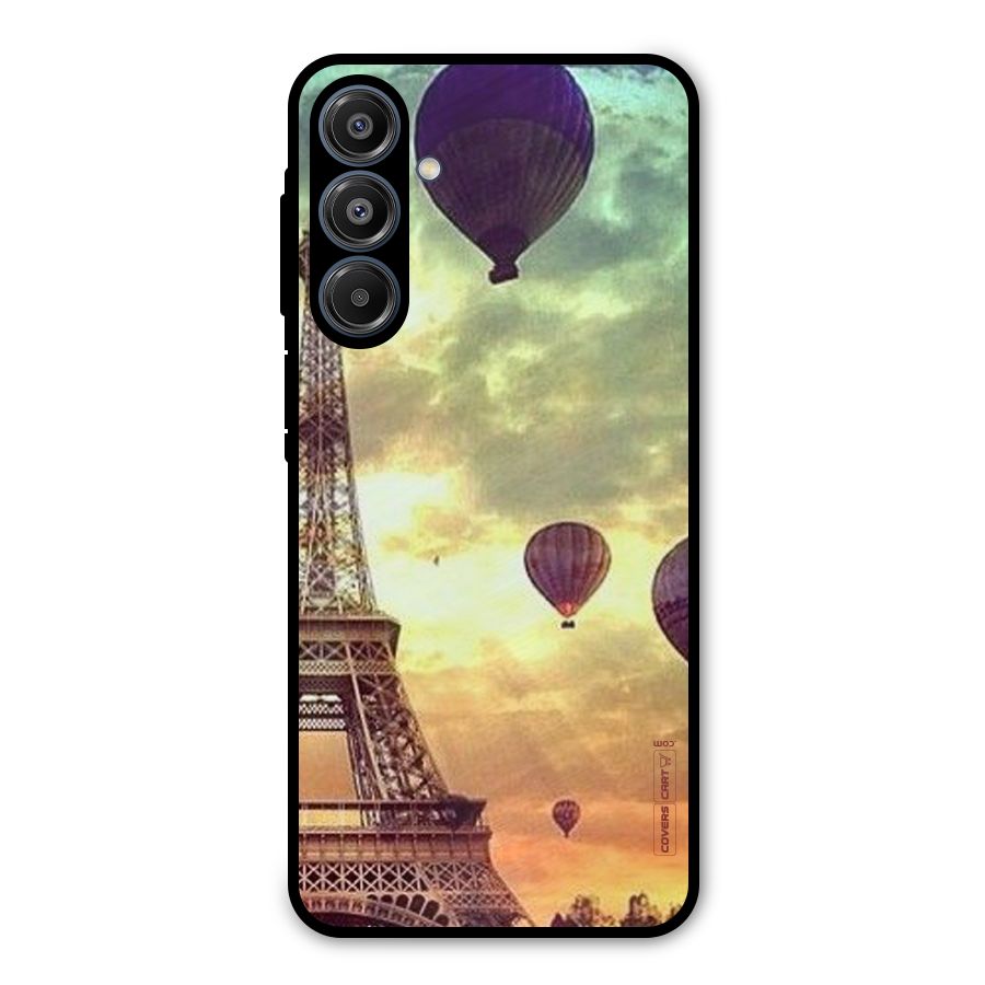 Artsy Hot Balloon And Tower Metal Back Case for Galaxy A16 5G