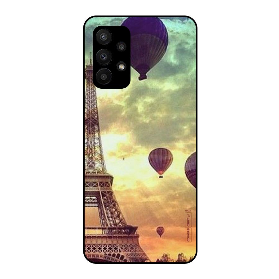 Artsy Hot Balloon And Tower Metal Back Case for Galaxy A23