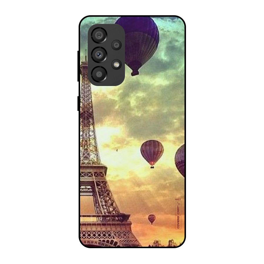 Artsy Hot Balloon And Tower Metal Back Case for Galaxy A33 5G