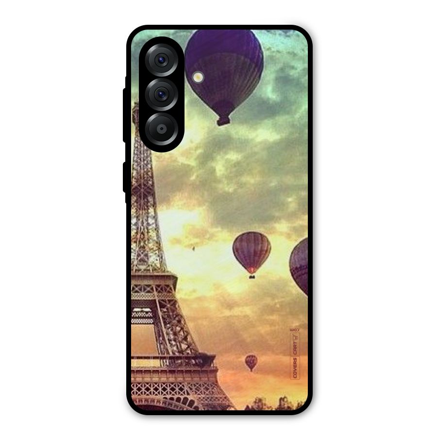 Artsy Hot Balloon And Tower Metal Back Case for Galaxy A36